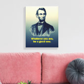 Abraham Lincoln citaat Canvas Afdruk (Insitu (Woonkamer))