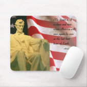 Abraham Lincoln citaat mousepad Muismat (Met muis)