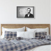 Abraham Lincoln citaat over Amerika Canvas Afdruk (Insitu (Slaapkamer))