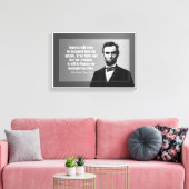 Abraham Lincoln citaat over Amerika Canvas Afdruk (Insitu (Woonkamer))