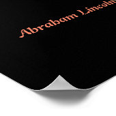 Abraham Lincoln citaat over het bedriegen van mens Poster (Hoek)