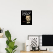 Abraham Lincoln citaat over het bedriegen van mens Poster (Thuiskantoor)