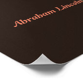 Abraham Lincoln citaat over het bedriegen van mens Poster (Hoek)