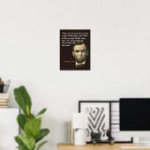 Abraham Lincoln citaat over het bedriegen van mens Poster (Thuiskantoor)
