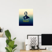 Abraham Lincoln citaat Poster (Thuiskantoor)