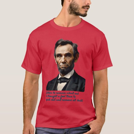 Abraham Lincoln citaat vrienden T-shirt (Voorkant)