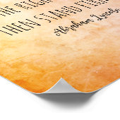 Abraham Lincoln citeert standvastig waterverf ontw Poster (Hoek)