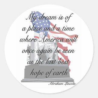Abraham Lincoln citeert stickers