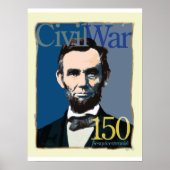 Abraham Lincoln Civil War 150th Jubileum Poster (Voorkant)
