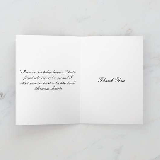 Abraham Lincoln dankt u kaarten (Binnen)