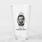 Abraham Lincoln, de presidentiële standaard. Glas (Achterkant)