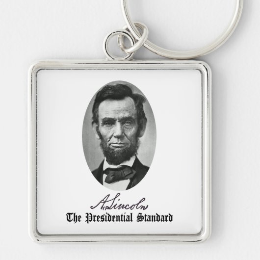 Abraham Lincoln, de presidentiële standaard. Sleutelhanger (Voorkant)