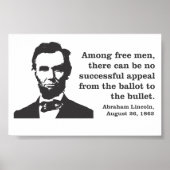 Abraham Lincoln Democracy Poster (Voorkant)
