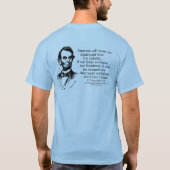 Abraham Lincoln - Destroy Ourzels T-shirt (Achterkant)