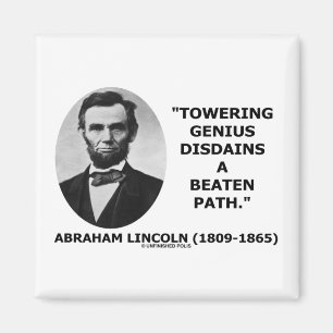 Abraham Lincoln, die de geesten van Genius overspo Magneet