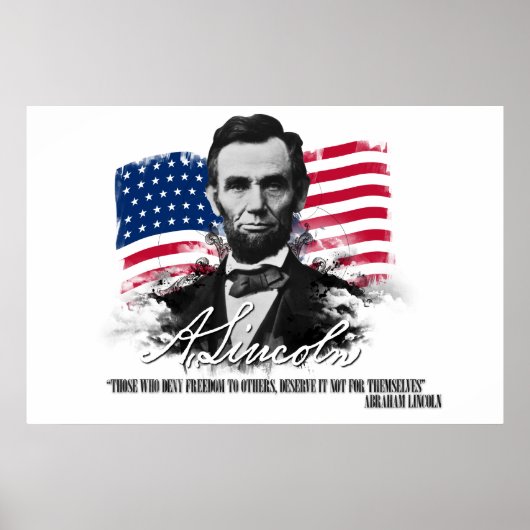 Abraham Lincoln die het Poster van de vrijheid ont (Voorkant)