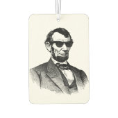 Abraham Lincoln die zonnebrillen draagt Luchtverfrisser (Achterkant)