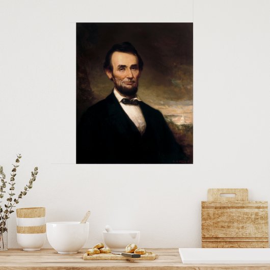 Abraham Lincoln door George H Story Poster (Keuken)