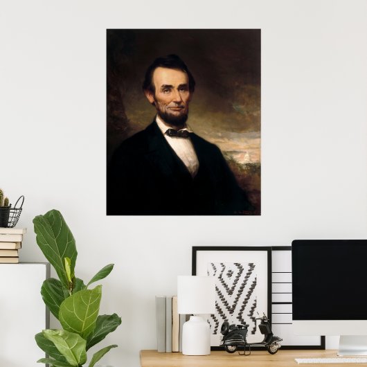 Abraham Lincoln door George H Story Poster (Thuiskantoor)