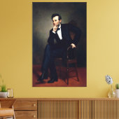 ABRAHAM LINCOLN door George Peter Alexander Healy Canvas Afdruk (Insitu (Woonkamer))