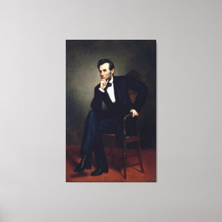 ABRAHAM LINCOLN door George Peter Alexander Healy Canvas Afdruk