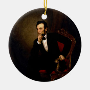 Abraham Lincoln door George Peter Alexander Healy Keramisch Ornament