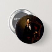Abraham Lincoln door George Peter Alexander Healy Ronde Button 5,7 Cm (Voorkant /achterkant)