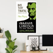Abraham Lincoln Drama 1936 WPA Poster (Thuiskantoor)