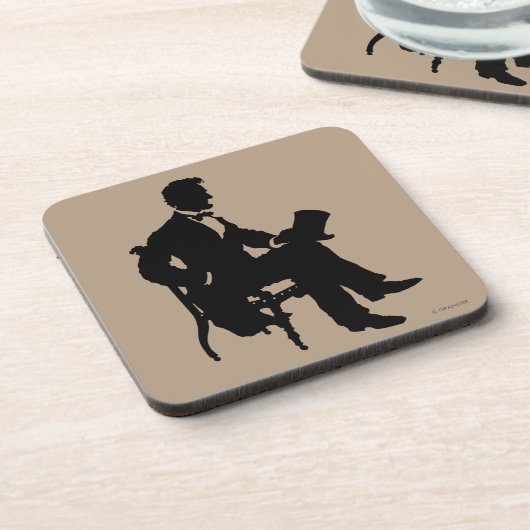 Abraham Lincoln Drankjes Onderzetter (Linkerzijde)