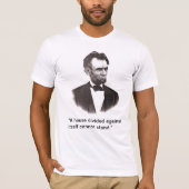 Abraham Lincoln - Een huis verdeeld T-shirt (Voorkant)
