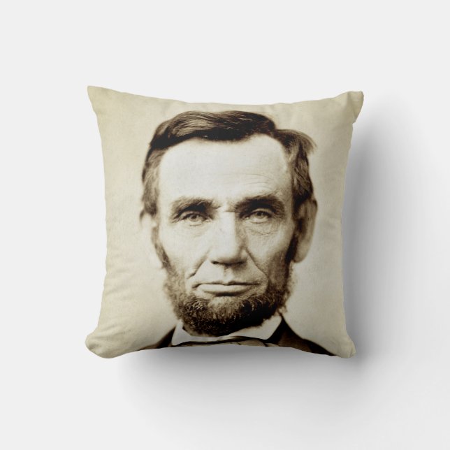 Abraham Lincoln - Eerlijke Abe Kussen (Voorkant)