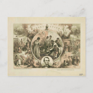 Abraham Lincoln Emancipatie Proclamatie Collage Briefkaart