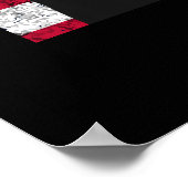 Abraham Lincoln en de Amerikaanse vlag Poster (Hoek)