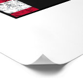 Abraham Lincoln en de Amerikaanse vlag Poster (Hoek)