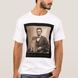 Abraham Lincoln en "Dixie" zijn kat T-shirt