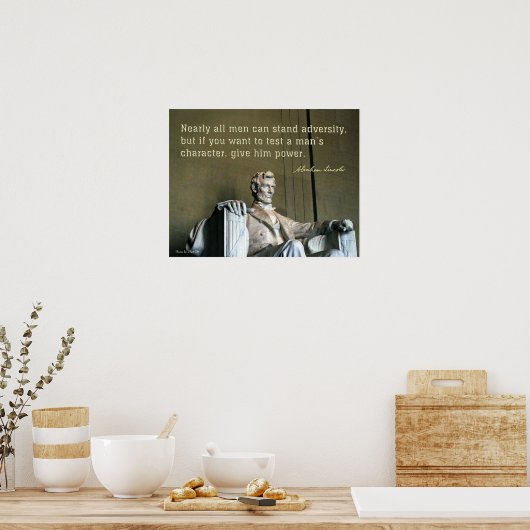 Abraham Lincoln en een man Poster (Keuken)