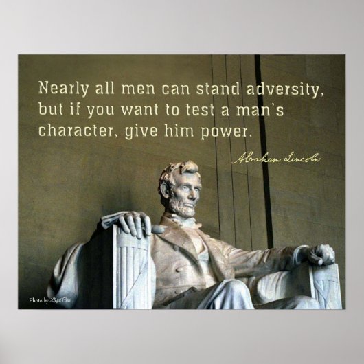 Abraham Lincoln en een man Poster (Voorkant)