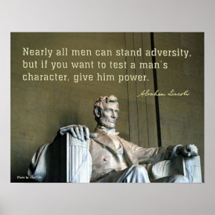 Abraham Lincoln en het karakter van een man Poster