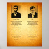 Abraham Lincoln en John F Kennedy compracy Poster (Voorkant)