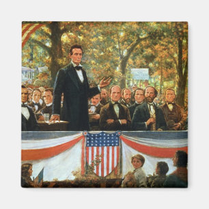 Abraham Lincoln en Stephen A. Douglas Magneet