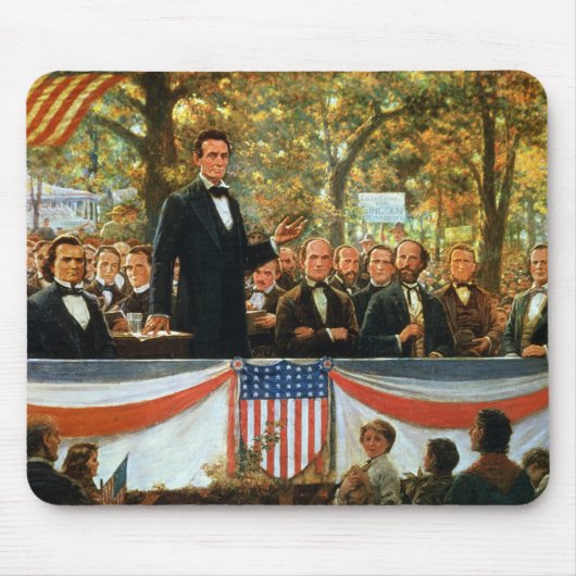 Abraham Lincoln en Stephen A. Douglas Muismat (Voorkant)
