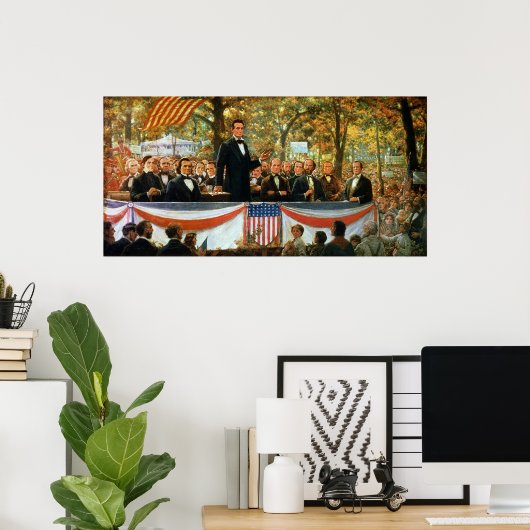 Abraham Lincoln en Stephen A. Douglas Poster (Thuiskantoor)