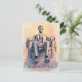 Abraham Lincoln en Washington D.C Briefkaart (Staand voorkant)