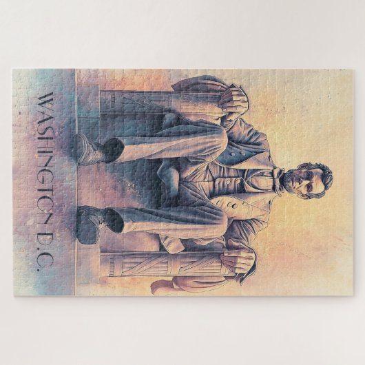 Abraham Lincoln en Washington D.C Legpuzzel (Horizontaal)