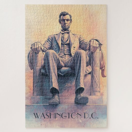 Abraham Lincoln en Washington D.C Legpuzzel (Verticaal)
