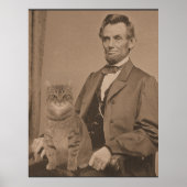 Abraham Lincoln en zijn kat Gloria 3 Poster (Voorkant)
