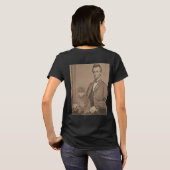 Abraham Lincoln en zijn kat "Gloria" T-shirt (Achterkant volledig)