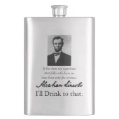 Abraham Lincoln Flask of Vice Heupfles (Voorkant)