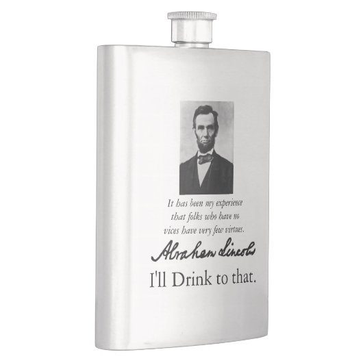 Abraham Lincoln Flask of Vice Heupfles (Rechts)