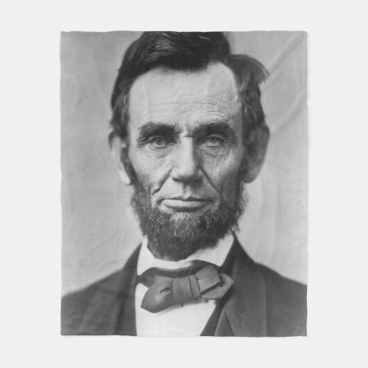 Abraham Lincoln Fleece Deken (Voorkant)